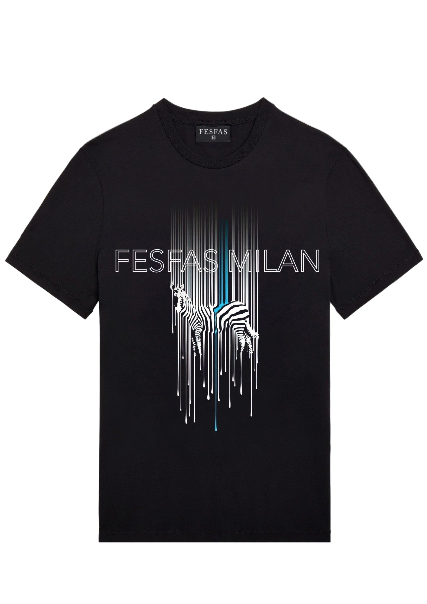 FesFas zebra-print | Áo Thun | Nam | Màu Đen