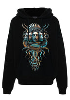 FesFas snake faces-print Hoodie | Black | Men