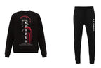 FesFas Warrior-print Sweatshirt Set | Black | Men