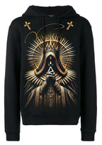 FesFas God-print Hoodie | Black | Men