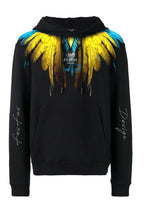 FesFas colorful feathers-print Hoodie | Black | Men