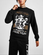 FesFas Angels-print Sweatshirt Set | Black | Men