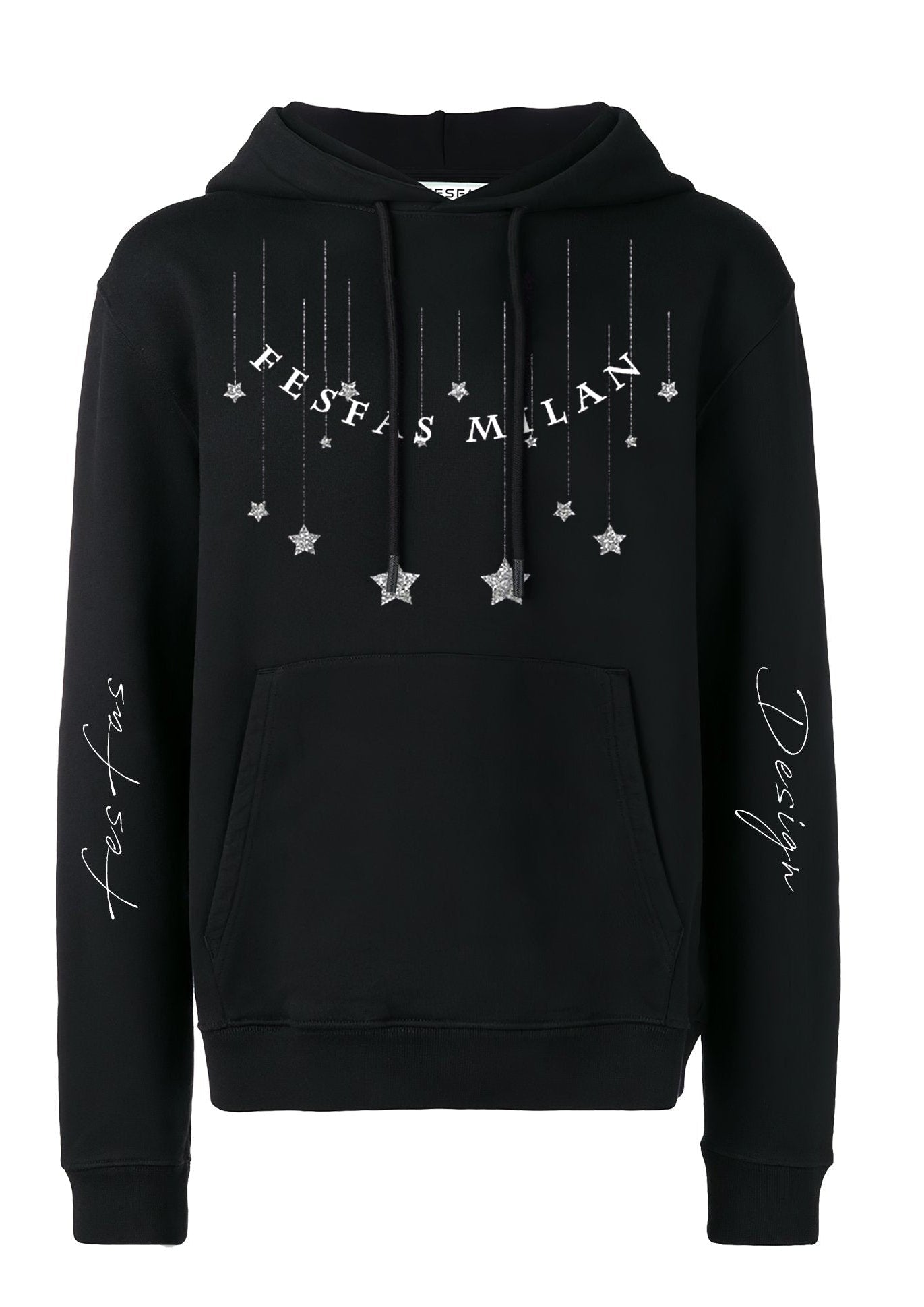 FesFas Sparkling Stars-print Hoodie | Black | Men