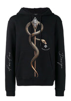 FesFas snake-print Hoodie | Black | Men