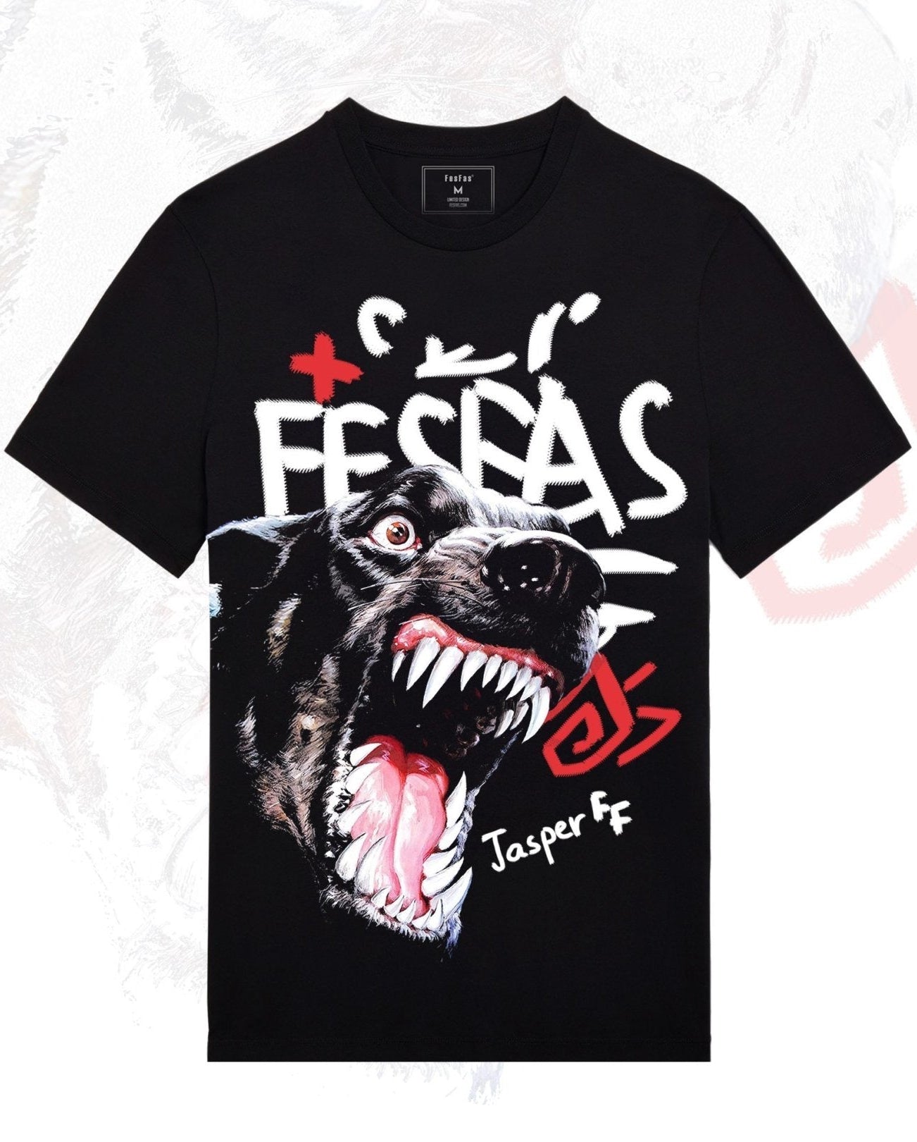 FesFas Ferocious-print | Áo Thun | Nam | Màu Đen