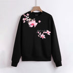 FesFas Flower-print Sweatshirt | Black | Men