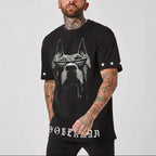 FesFas doberman-print | Áo Thun | Nam | Màu Đen
