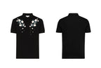 FesFas Floral-print | Áo Polo | Nam | Màu Đen