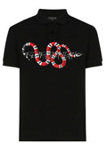 FesFas Snake-print | Áo Polo | Nam | Màu Đen