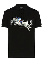 FesFas Horse-print | Áo Polo | Nam | Màu Đen