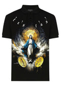FesFas God-print | Áo Polo | Nam | Màu Đen