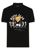 FesFas Bear-print | Áo Polo | Nam | Màu Đen