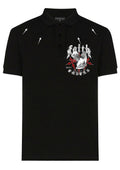 FesFas Angel-print | Áo Polo | Nam | Màu Đen