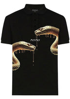 FesFas Snake-print | Áo Polo | Nam | Màu Đen