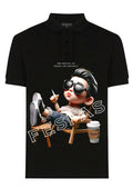 FesFas Boy-print | Áo Polo | Nam | Màu Đen