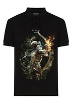 FesFas Warrior-print | Áo Polo | Nam | Màu Đen