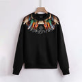 FesFas Feather-print Sweatshirt | Black | Men