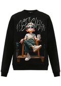 FesFas Boy-print Sweatshirt Set | Black | Men