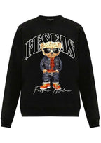 FesFas Bear-print Sweatshirt Set | Black | Men