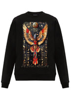 FesFas Eagle-print Sweatshirt Set | Black | Men