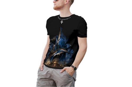 FesFas Anubis-print | Áo Thun | Nam | Màu Đen