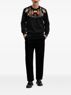 FesFas Feather-print Sweatshirt | Black | Men