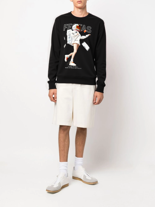 FesFas Astronaut-print Sweatshirt | Black | Men