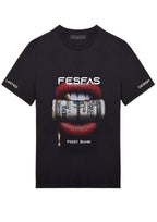 FesFas lips-print | Áo Thun | Nam | Màu Đen