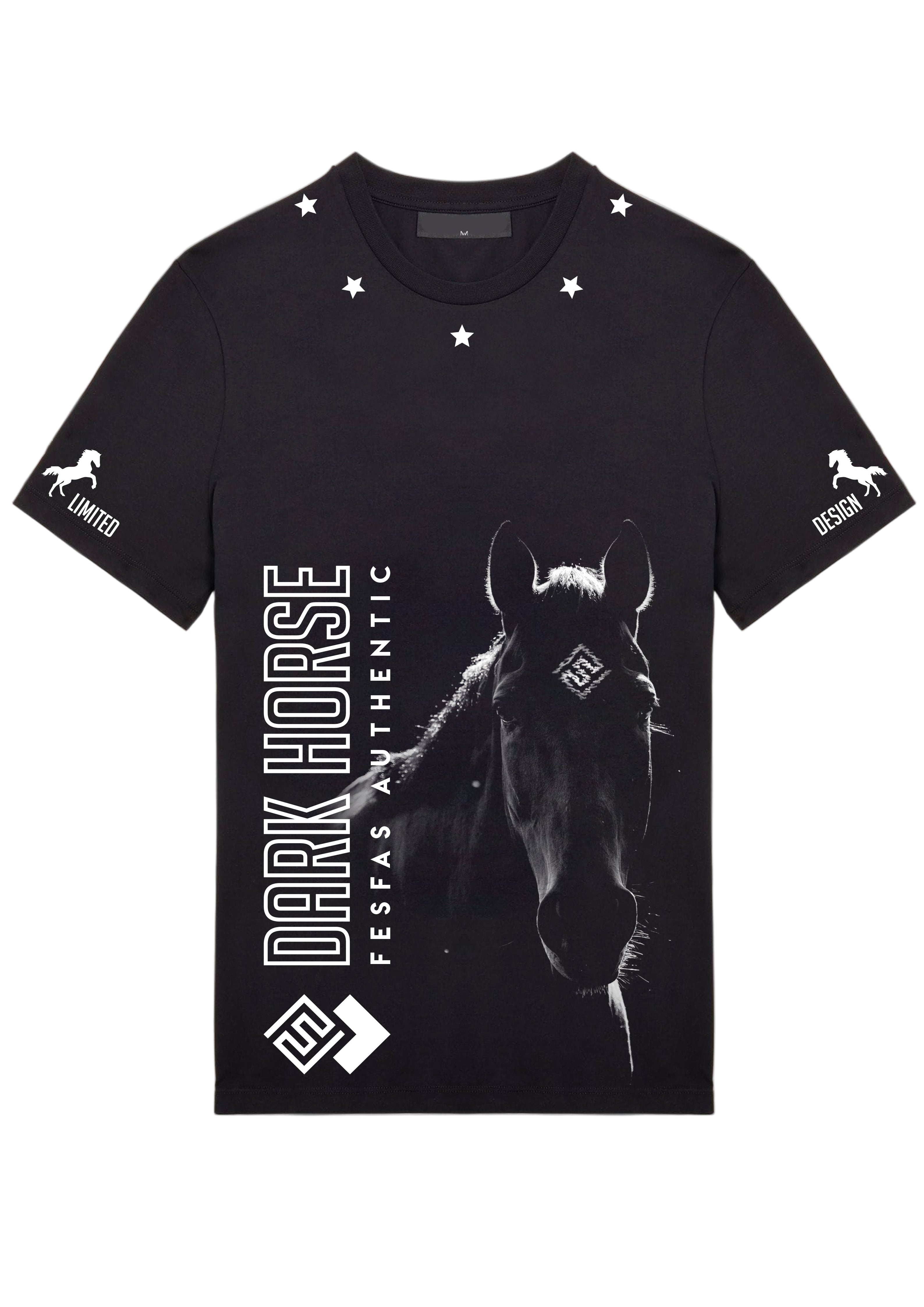 FesFas dark horse-print | Áo Thun | Nam | Màu Đen