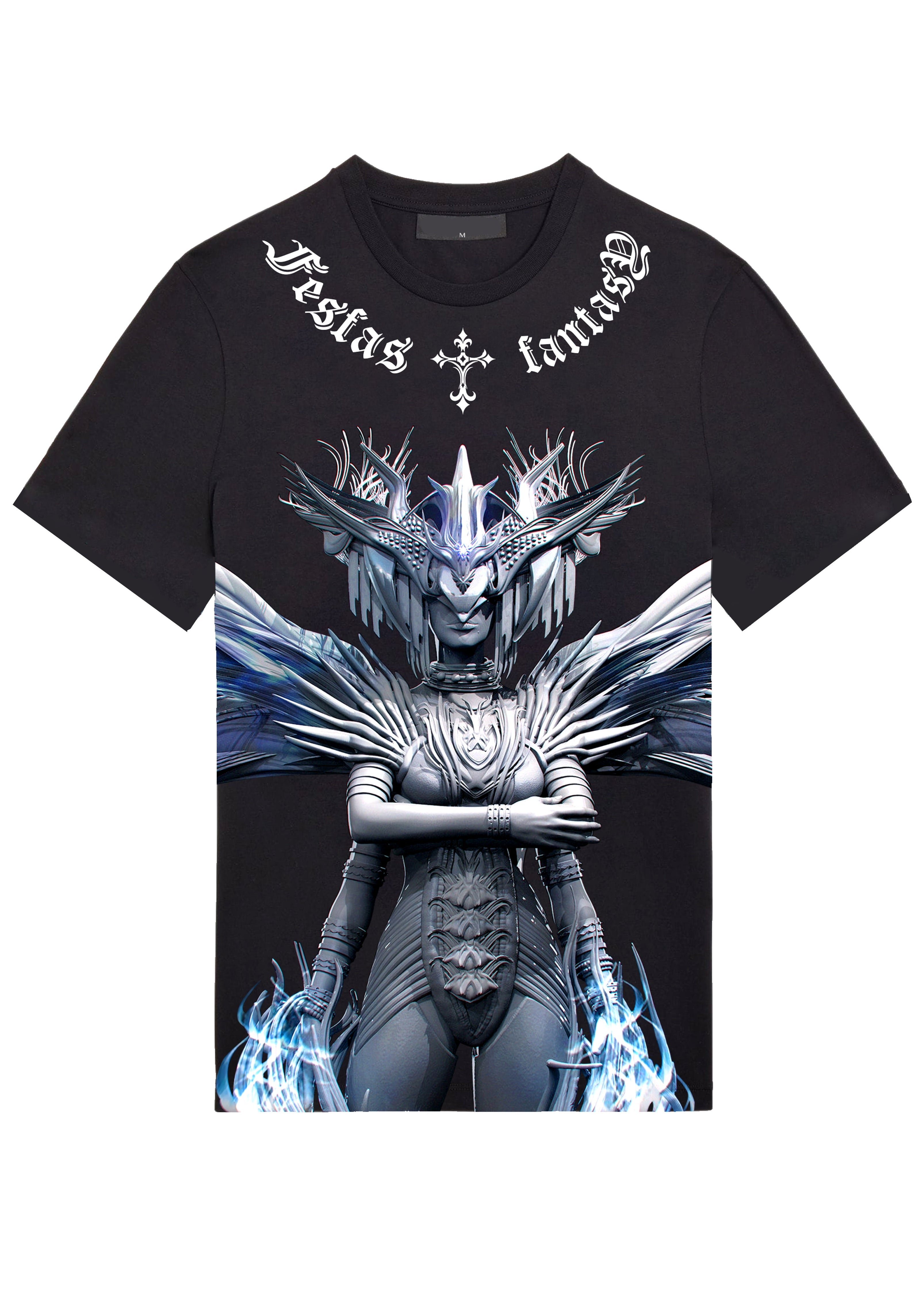 FesFas fantasy-print | Áo Thun | Nam | Màu Đen