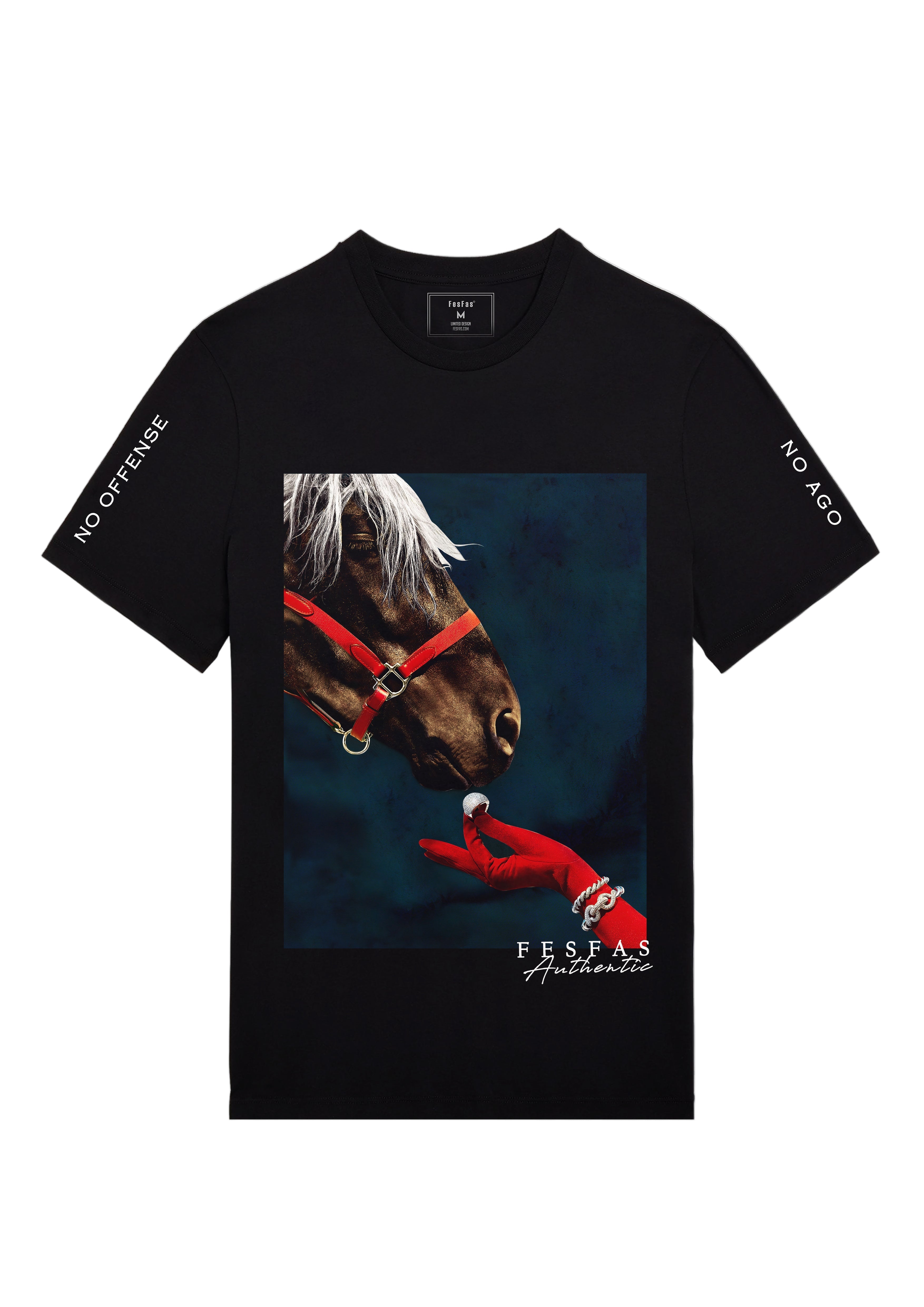 FesFas horse-print | Áo Thun | Nam | Màu Đen