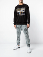 FesFas Graphic-print Sweatshirt Set | Black | Men