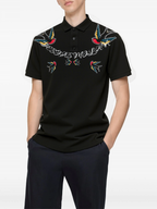 FesFas Swallow-print | Áo Polo | Nam | Màu Đen