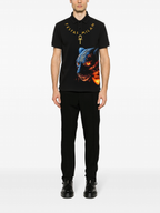 FesFas Panther-print | Áo Polo | Nam | Màu Đen