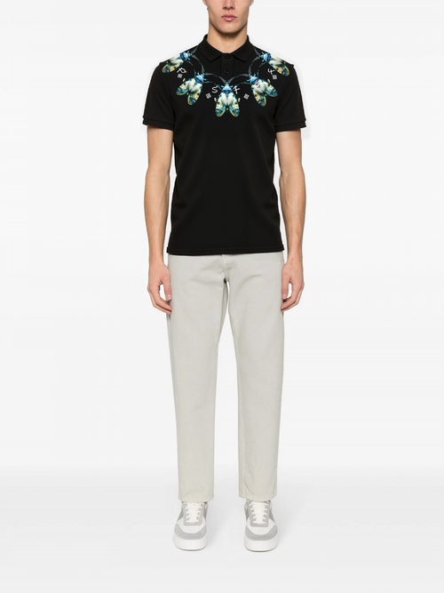 FesFas Beetle-print | Áo Polo | Nam | Màu Đen
