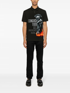 FesFas Spartan Warrior-print | Áo Polo | Nam | Màu Đen