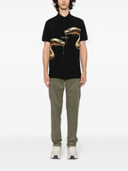 FesFas Snake-print | Áo Polo | Nam | Màu Đen