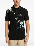 FesFas Floral-print | Áo Polo | Nam | Màu Đen