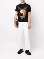 FesFas Angel-print | Áo Polo | Nam | Màu Đen