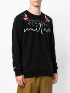 FesFas Graphic-print Sweatshirt Set | Black | Men