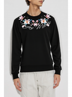FesFas Flower-print Sweatshirt | Black | Men