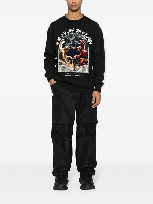 FesFas Angels and Demons-print Sweatshirt | Black | Men