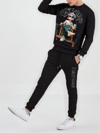 FesFas Boy-print Sweatshirt Set | Black | Men