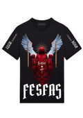 FesFas angels-print | Áo Thun | Nam | Màu Đen