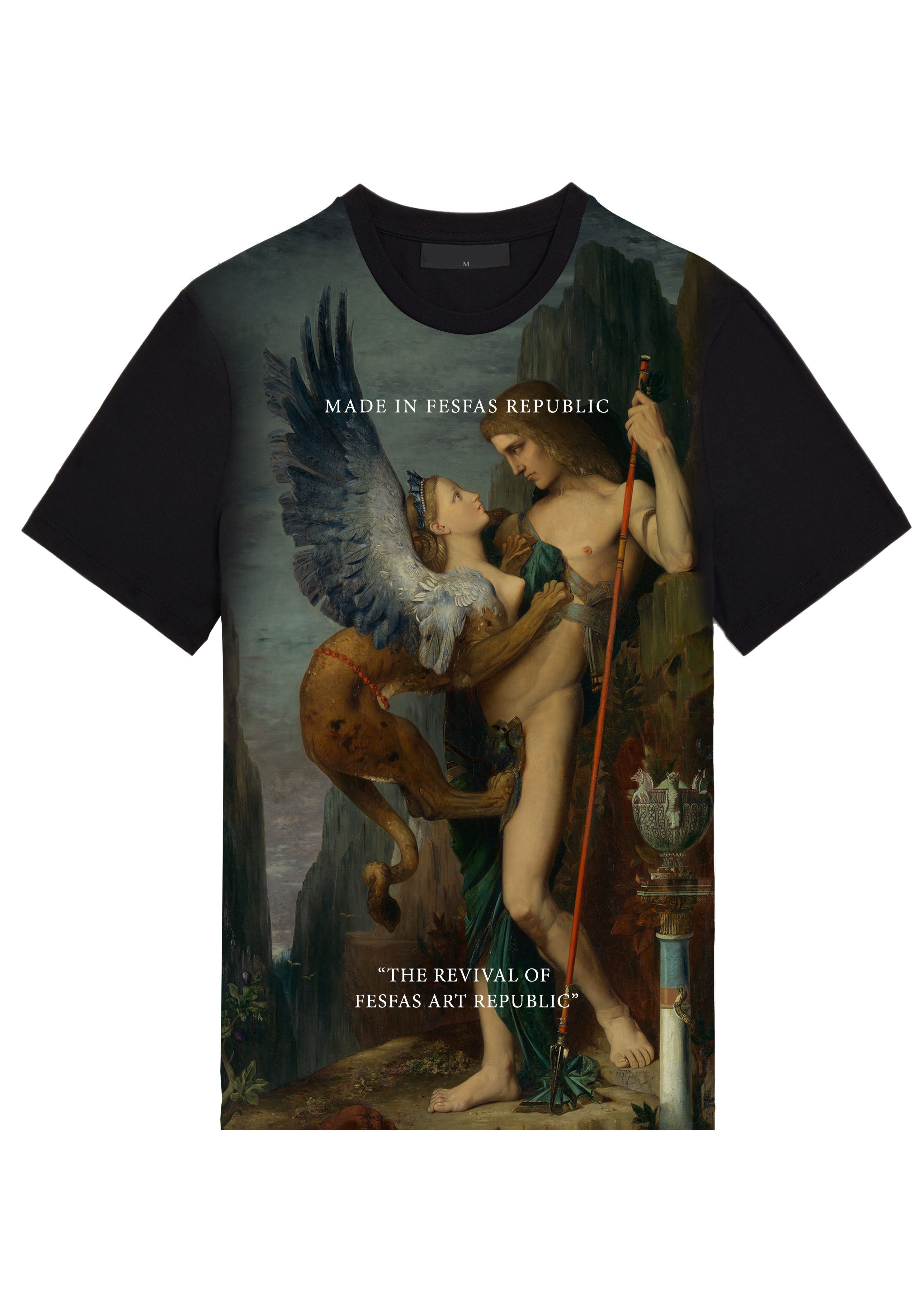 FesFas revival-print | Áo Thun | Nam | Màu Đen