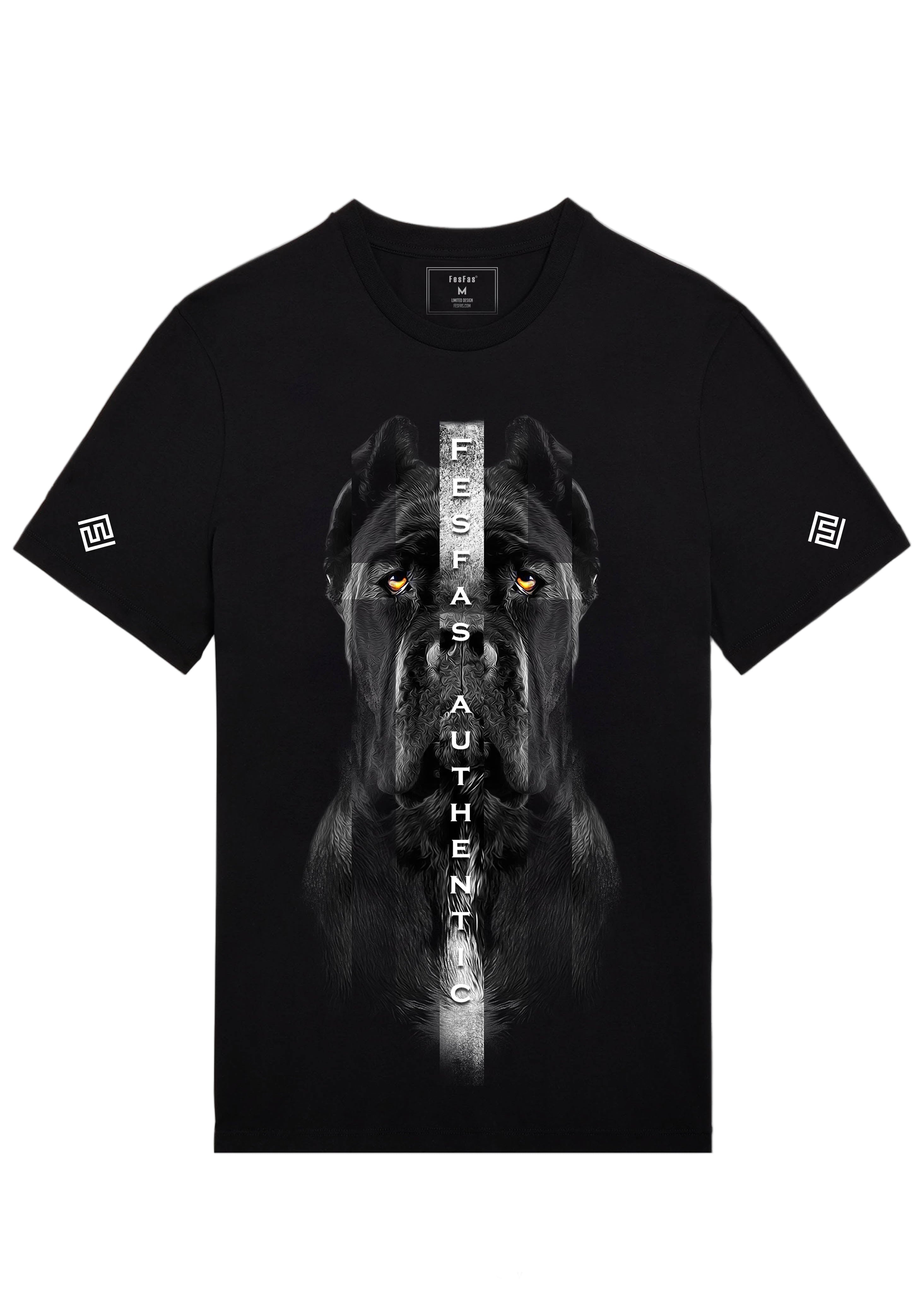 FesFas black dog-print | Áo Thun | Nam | Màu Đen