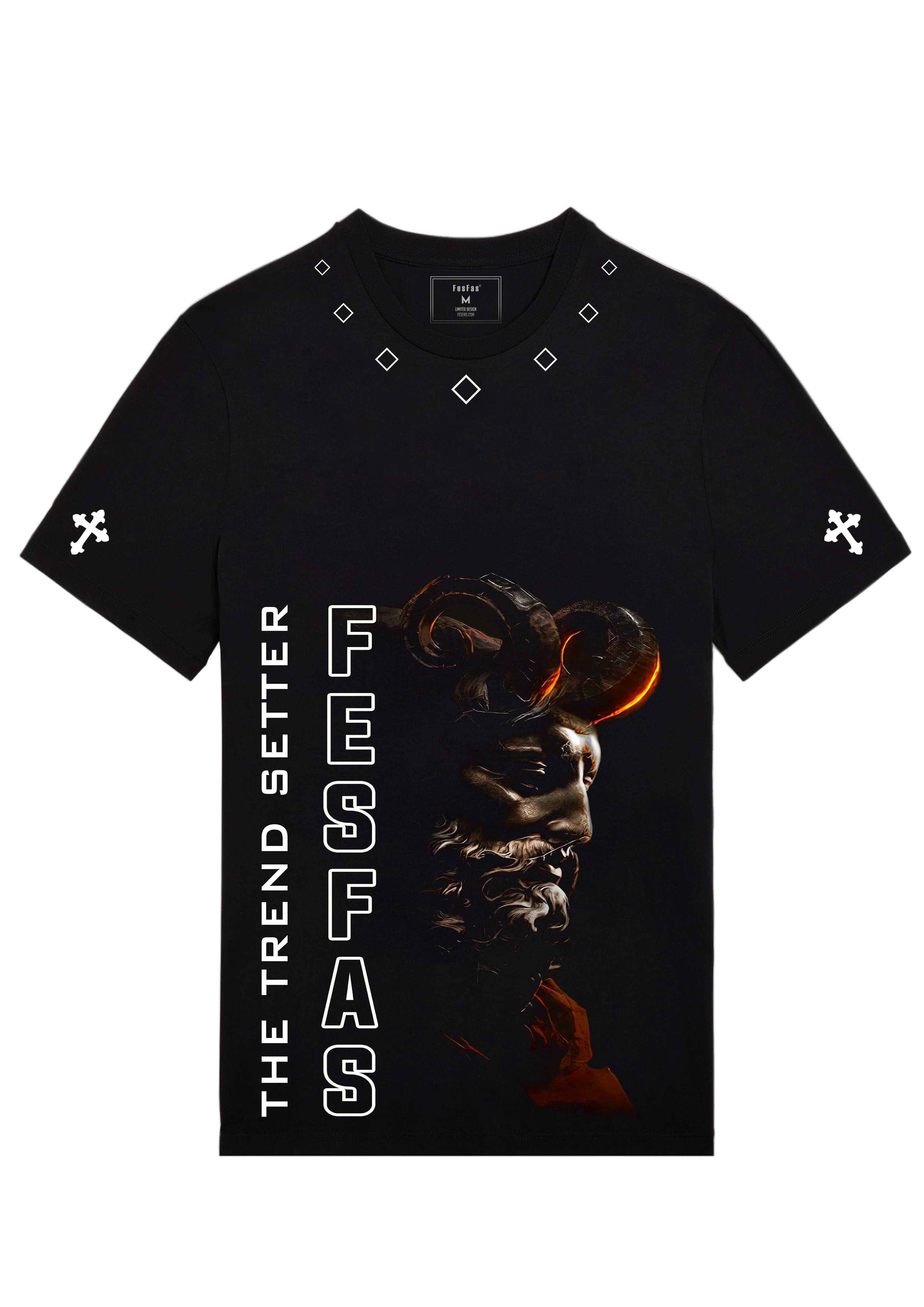 FesFas graphic-print | Áo Thun | Nam | Màu Đen