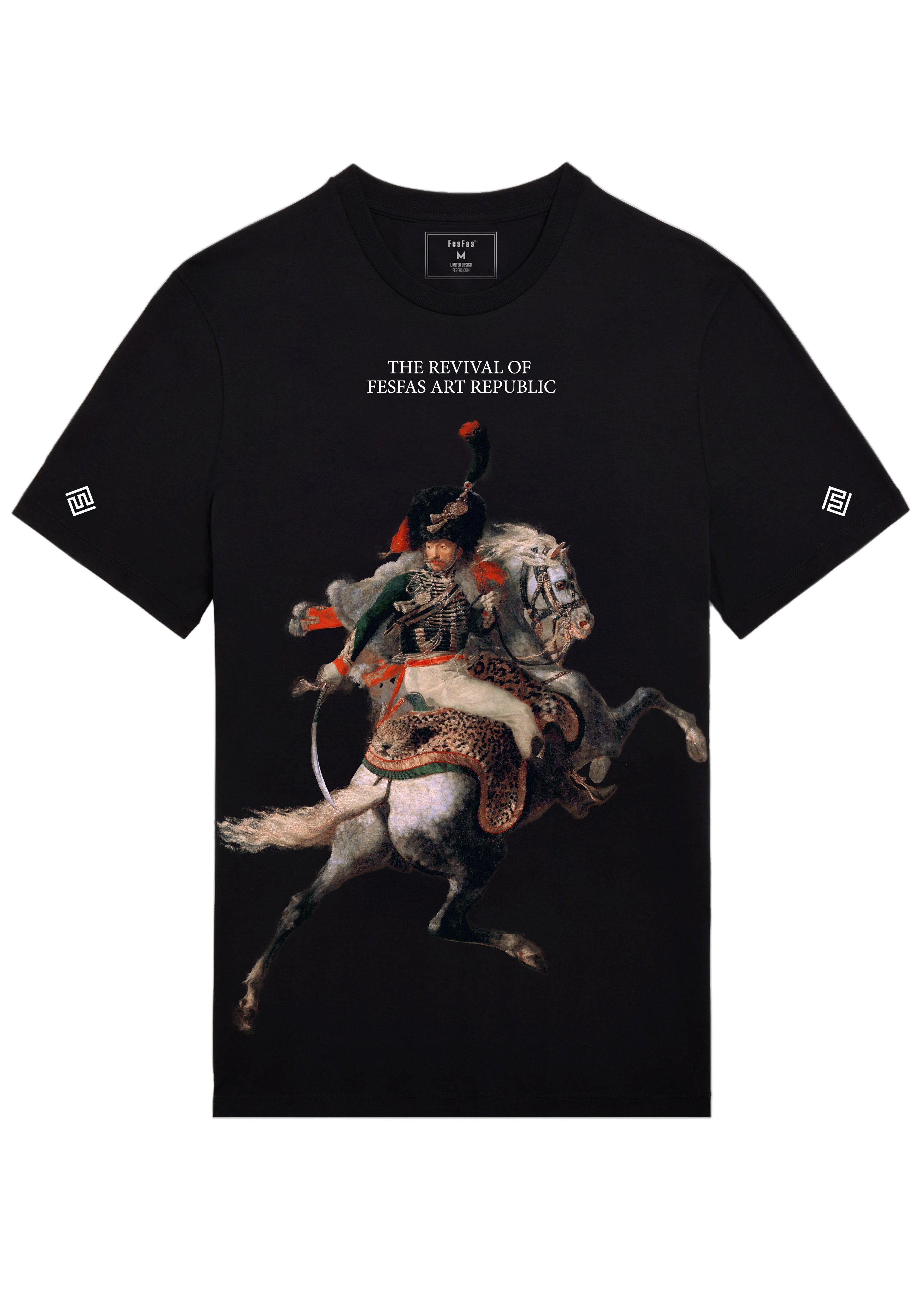 FesFas chevalier-print | Áo Thun | Nam | Màu Đen