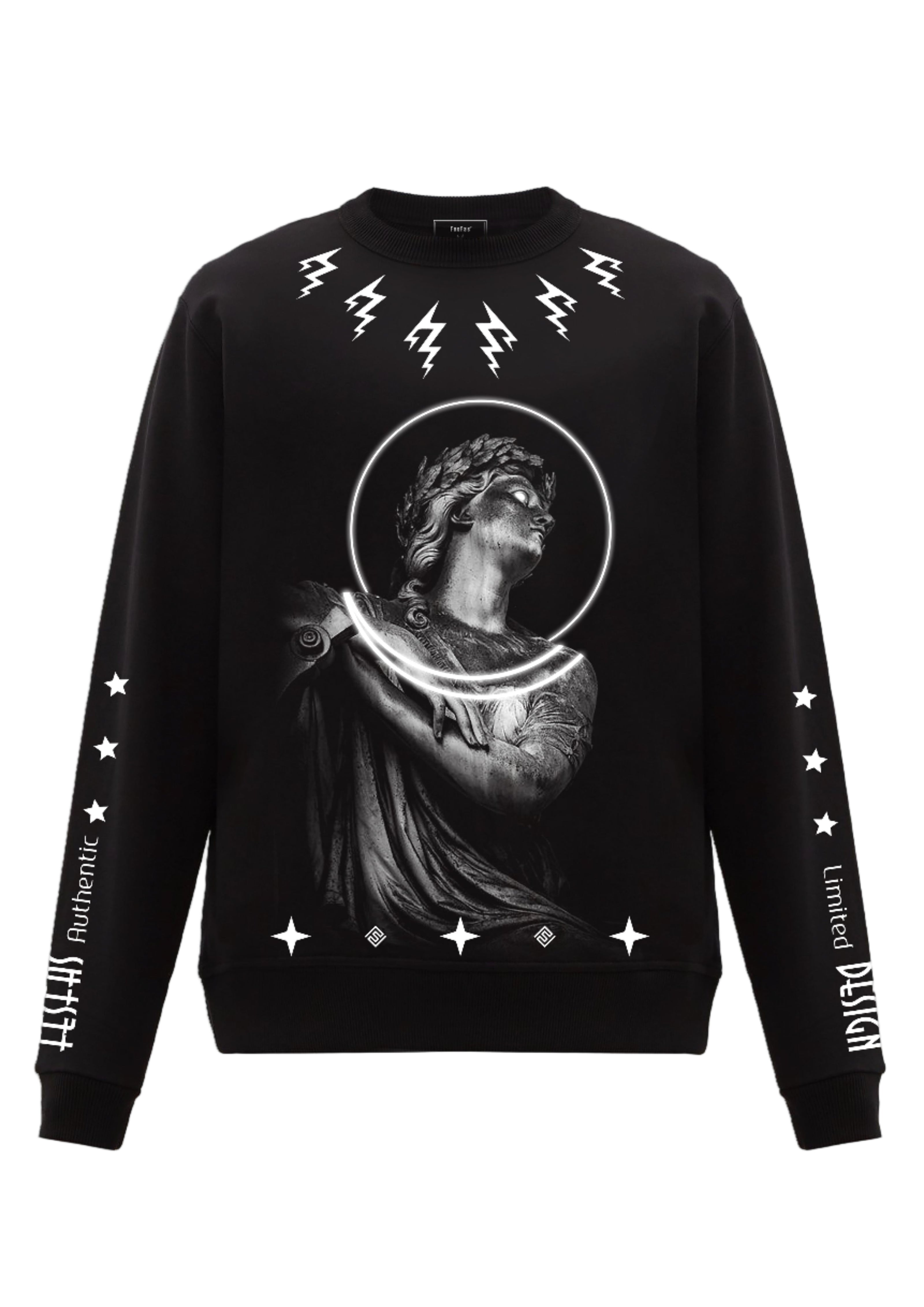 FesFas God-print Sweatshirt | Black | Men