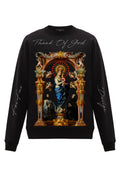 FesFas God-print Sweatshirt | Black | Men